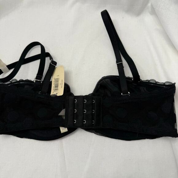 Aerie Intimates & Sleepwear Polka Dot Mesh Lace Removable Straps 32B NWT - Picture 5 of 5